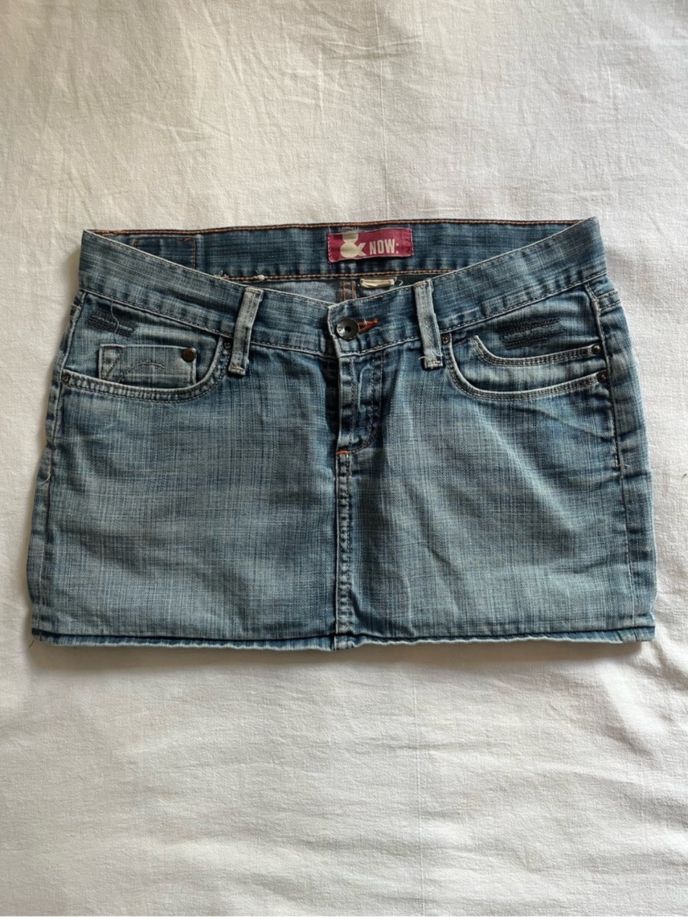 Blue Denim Mini Skirt